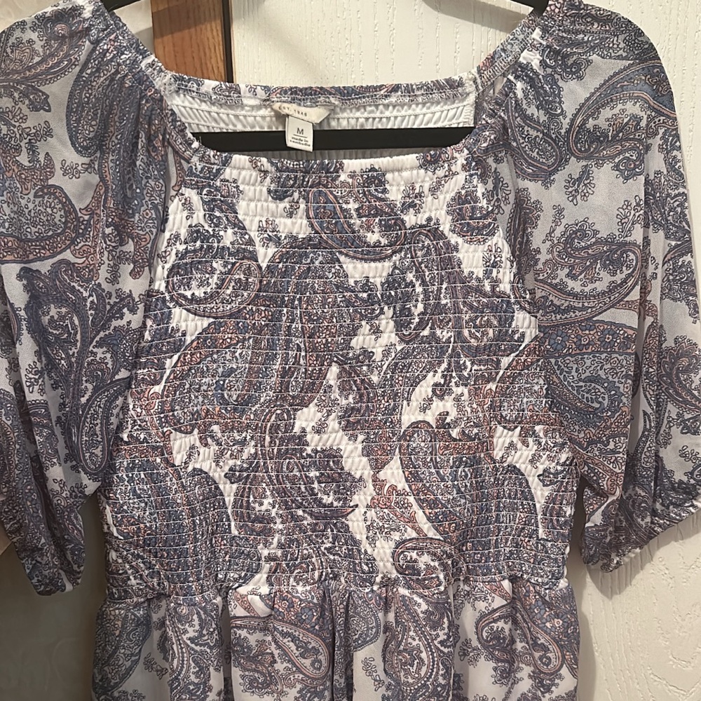 Beautiful ruched peplum blouse